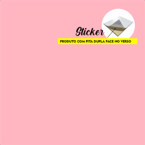 ROSA CLARO STICKER - COM PELÍCULA 3MM