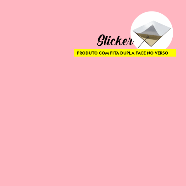 ROSA CLARO STICKER - COM PELÍCULA 3MM