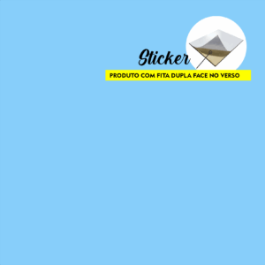 AZUL CLARO STICKER - COM PELÍCULA 3MM