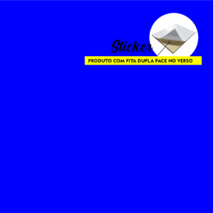 AZUL STICKER - COM PELÍCULA 3MM