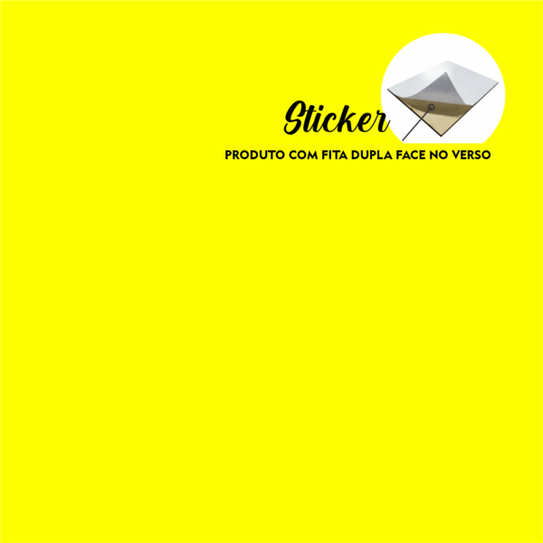 AMARELO STICKER - COM PELÍCULA 3MM