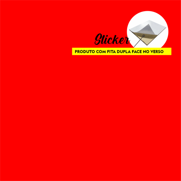 VERMELHO STICKER - COM PELÍCULA 3MM
