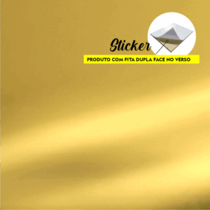 ESPELHADO GOLD  STICKER - COM PELÍCULA 3MM