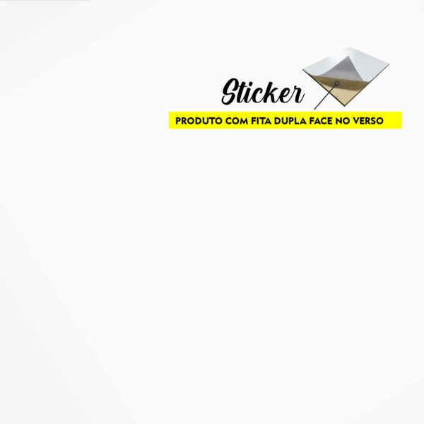 BRANCO STICKER - COM PELÍCULA 3MM