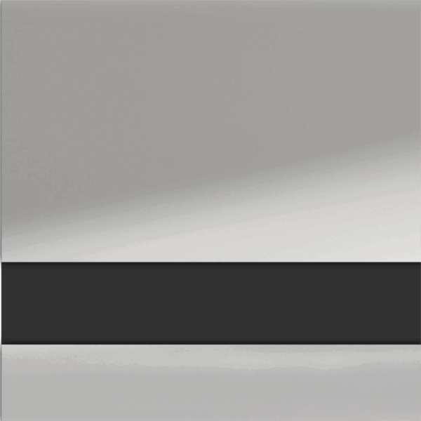 MDF 3MM DUPLA CAMADA SILVER/PRETO COM PELÍCULA